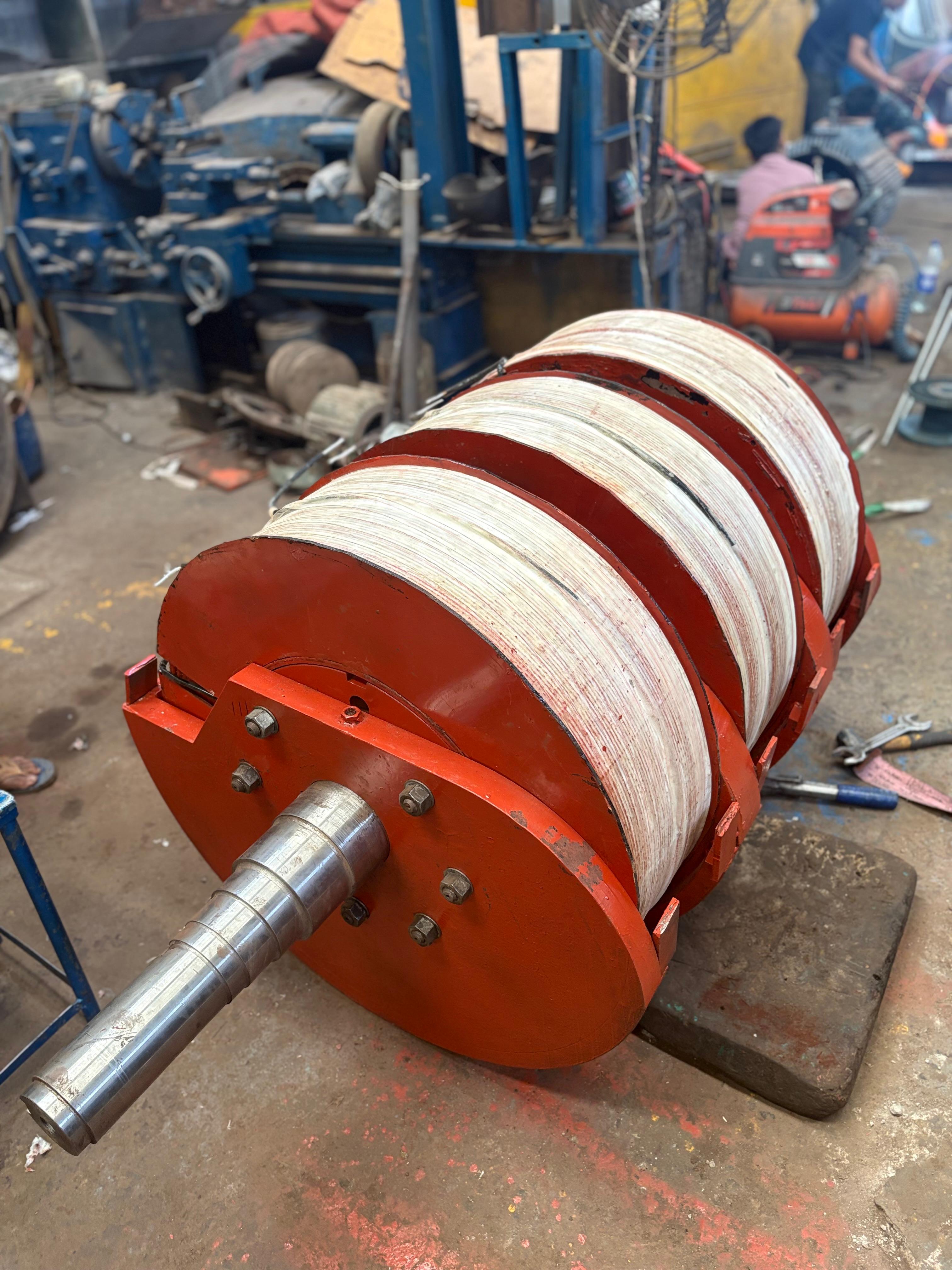 Electro magnetic pulley